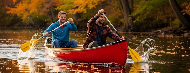 800 Canoeing Friends Autumn River Adventure
